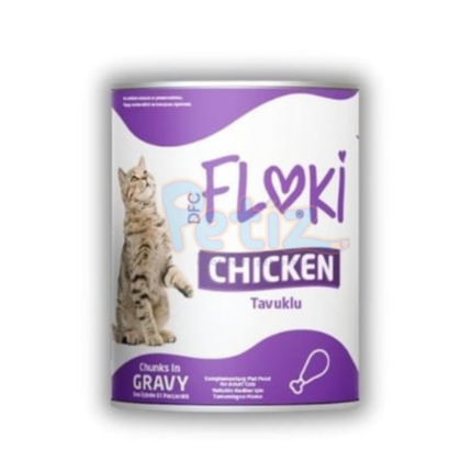 Paté FLOKI Pour Chat Adulte Au Poulet En Sauce 400gr